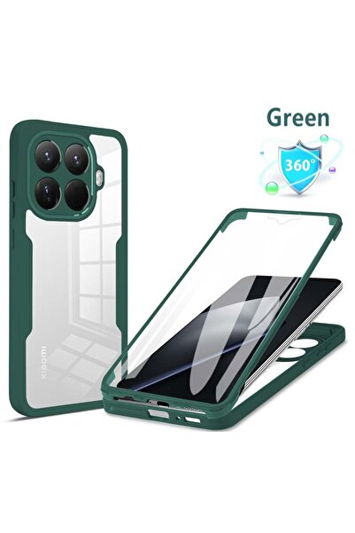 Choice xiaomi 15T Pro green 360 Full Body Screen Protector Transparent Case F...