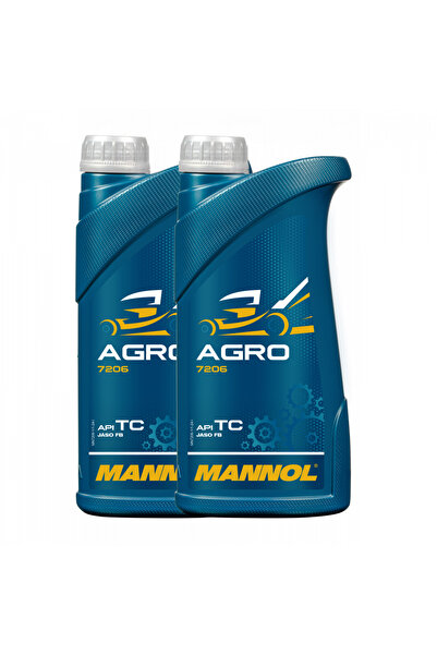 MANNOL Pack of 2 liters of Agro 2-Takt Mineral Engine Oil (Garden Equipment, ...