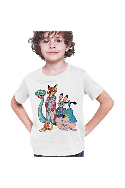 OEM Tricou Copii Baieti Dumbo Zootopia Zootropolis Elefantel Sarpe