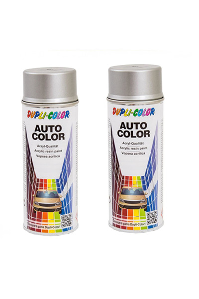 Dupli-Color Pachet 2 x Vopsea Spray Auto Dacia Argintiu Diamant Metalizată 35...