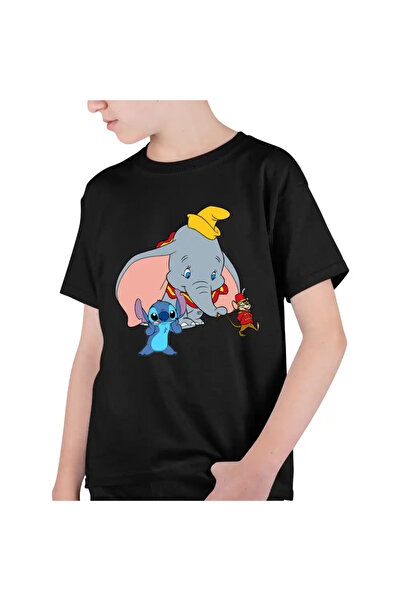 OEM Tricou Copii Baieti Dumbo Stitch Timothy Soricel Elefant Circ