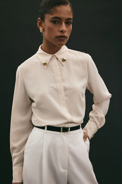 Sateen Lucy Gömlek - Bej