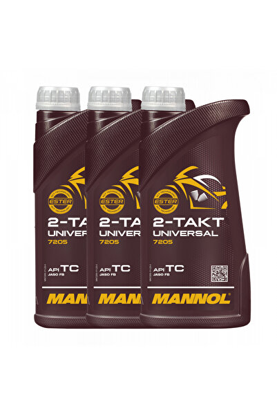 MANNOL Pachet 3 litri Ulei Motor 2-Takt Universal Mineral (Moto, Scutere, Făr...
