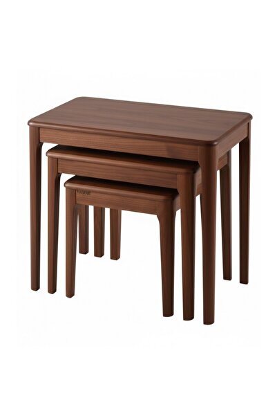 Masifart Oktober Soft Ceviz Zigon Sehpa