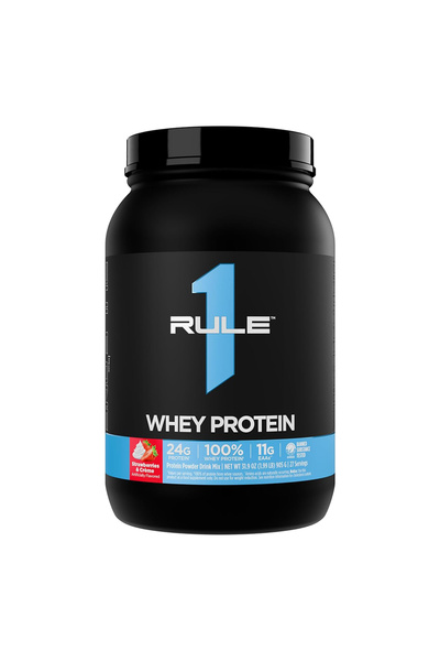 Rule 1 R 1 Protein, Strawberry Cream, 1.9 LB, 25g Fast-Acting Protein Per Ser...