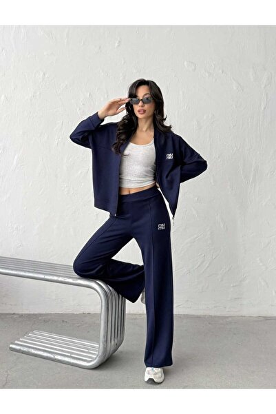 EFES TİCARET Women's Top and Bottom Zipper Set