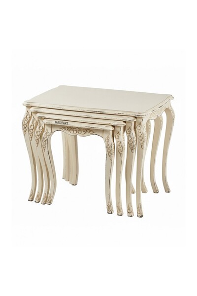 Masifart Julia Kılıç Oymalı Zigon Sehpa