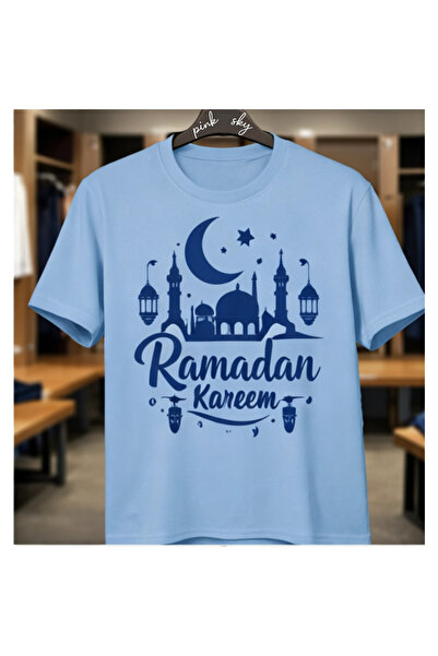 Pink Sky Καλοκαιρινό μπλουζάκι από βαμβάκι με σχέδιο Ramadan Kareem