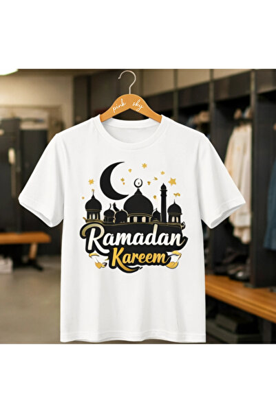 Pink Sky Καλοκαιρινό μπλουζάκι από βαμβάκι με σχέδιο Ramadan Kareem