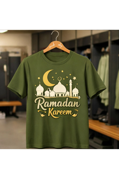 Pink Sky Καλοκαιρινό μπλουζάκι από βαμβάκι με σχέδιο Ramadan Kareem