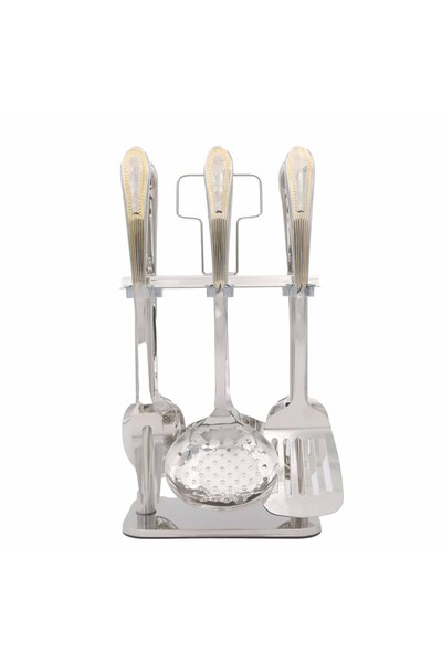 SQF Large 6-piece gold stirring spoon set