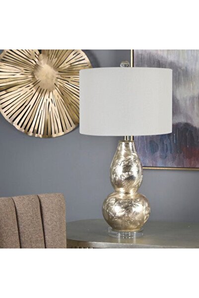 Crestview Collection 30" HT FLOOR LAMP 16"X16"X11" SHADE; with crystal base