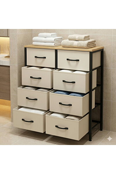 tridihome 8 Çekmeceli Organizer Dolap Çok Amaçlı Düzenleyici Raflı Şifonyer H...