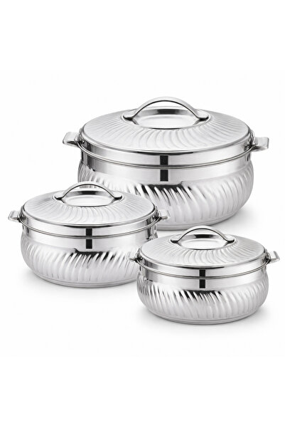 Biki 3-piece stainless steel food container set with thermal insulation (1500...