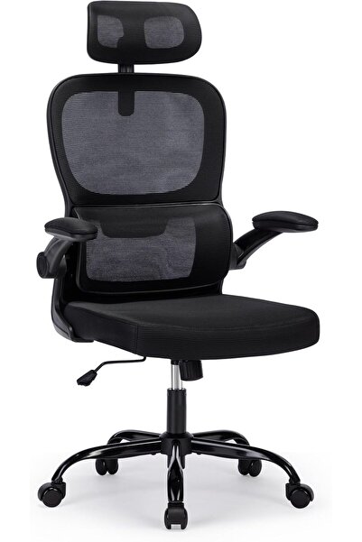 ALTIS كرسي مكتب شبكي مريح بمسند ظهر عالٍ يتحمل وزنًا يصل إلى 300 رطل، مزود بم...