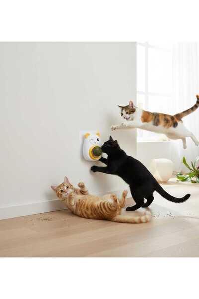 petdost Panda Model Catnip Yalama Topu Kedi Otu Kedi Oyuncağı