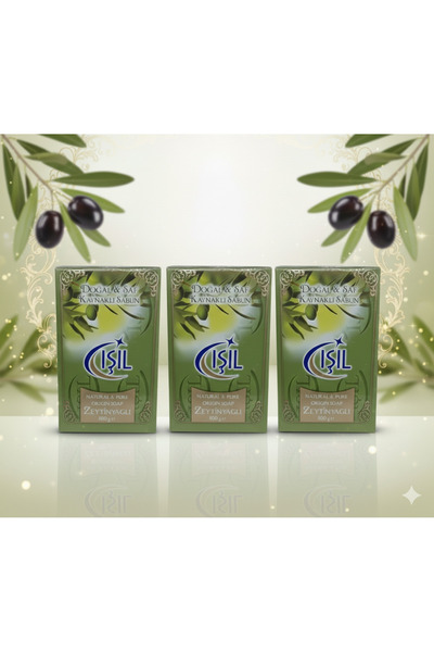 Işıl Natural Pure Source Solid Soap with Olive Oil 4X200 g 3 Pcs
