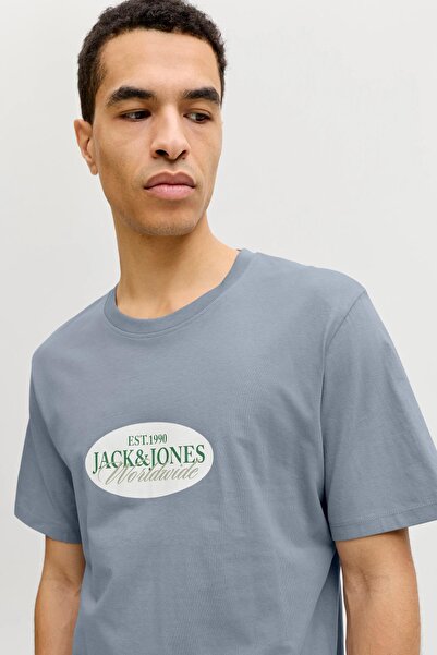Jack & Jones Džek Džons Jorcatskijs Front Majica Ss Cn Fst Muška Plava Majica...