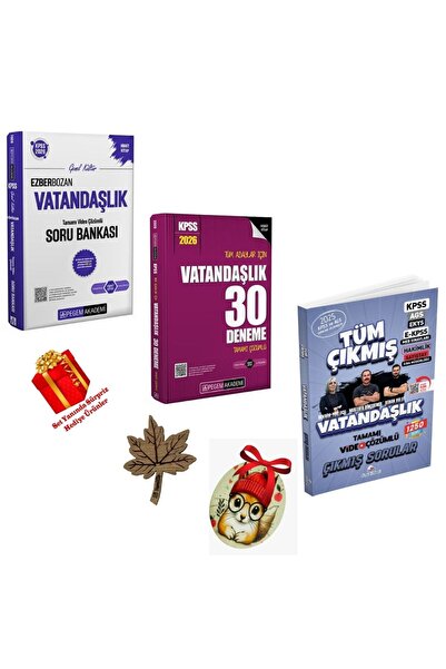Pegem Akademi Yayıncılık Pegem 2026 KPSS Vatandaşlık Soru Bankası + KPSS Vata...