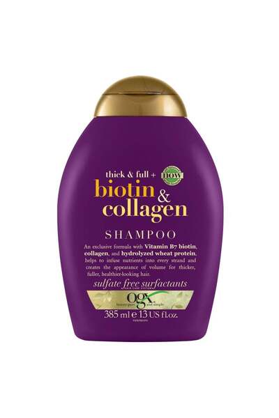 OGX Brazilian Biotin & Collagen Shampoo 385ml