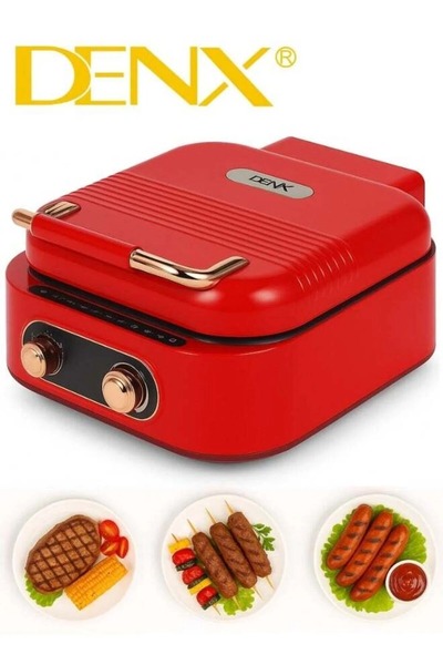 Primo Plus Denx DX3421 3-in-1 Electric Grill & Cooker – 1800W, 2.5L Capacity,...