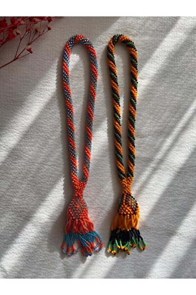 Handmade KUM BONCUK EL İŞİ İKİLİ SALLAMA TESBİH