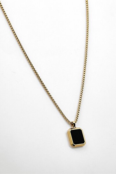 BOSS Men Plated Geometric Shape Pendants With Chains Necklace, Gold