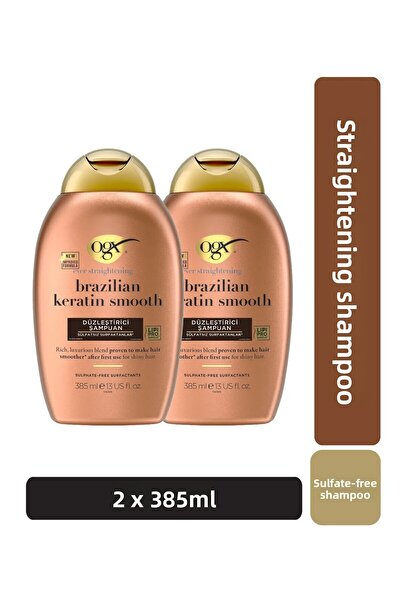 OGX Brazilian Keratin Smooth Smooth Sulfate-Free Hair Straightening Shampoo S...