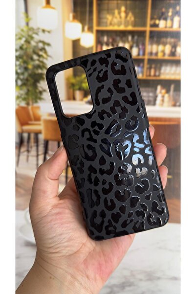 Vip Case Oppo A55 Compatible Leopard Patterned Silicone Shock Absorbing Class...