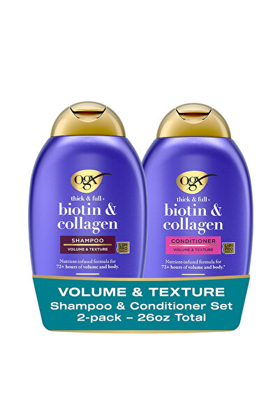 OGX Biotin and Collagen Shampoo and Conditioner Set