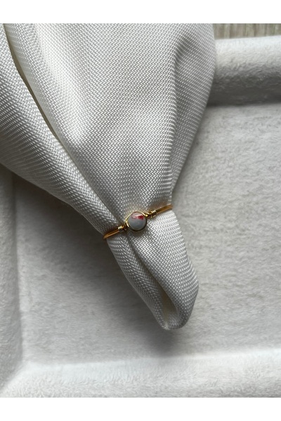 Pel Design خاتم سلكي قابل للتعديل من مينيمال فاريسيت مصنوع يدويًا