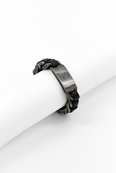 Police سوار رجالي أسود اللون