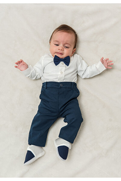 Mou&Kou Baby Boy Mevlüt & Special Occasion Set 0-3 / 3-6 Months – Bow Tie, Ve...
