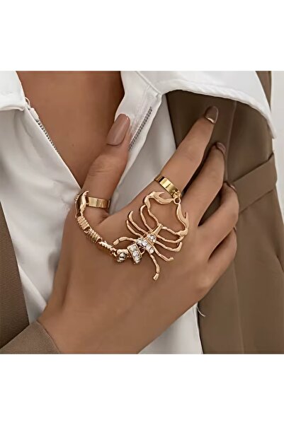 tutu tasarım alaçatı Elegant Scorpion Figured Shahmeran Ring Bracelet – Gold ...