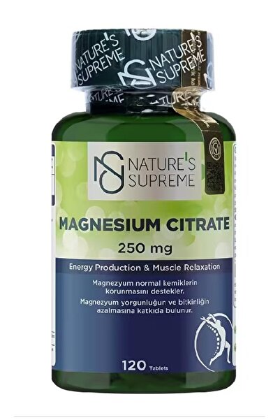 Nature's Supreme Magnesium Citrate 250 Mg 120 Tablet