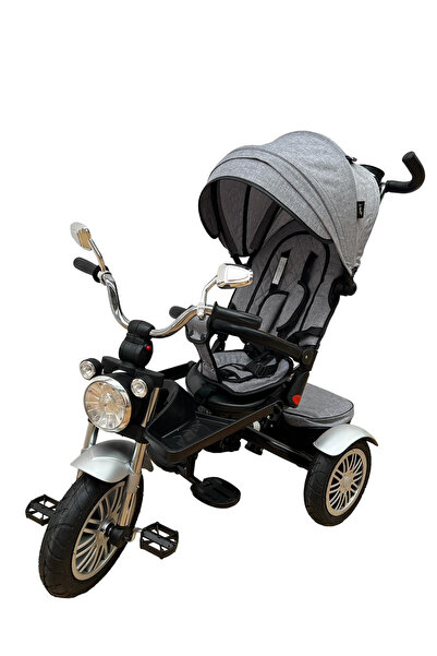 Krista Tricicletă cu lumini și sunete, ghidon reversibil, SL03 - Gri