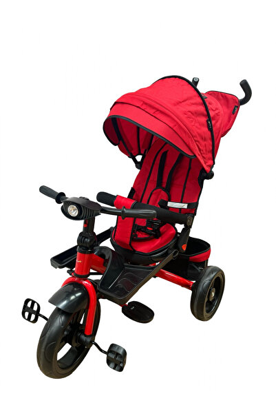 L-Sun Tricicletă cu scaun reversibil și poziție de dormit, SL02 - Roșu