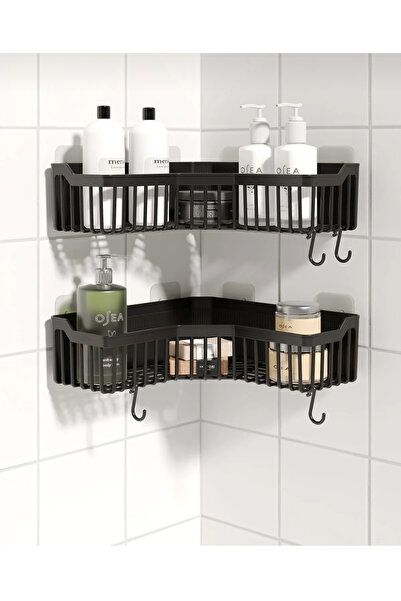 Weskam WESKEN 2 li banyo düzenleyci duşrafı banyo köşelik yapışkanlı banyo dü...