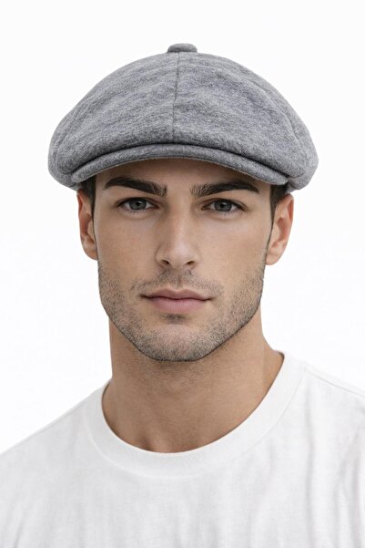 Luna Nueva British Beret Octagonal Woolen Men's Premium Vintage Newsboy Hat P...