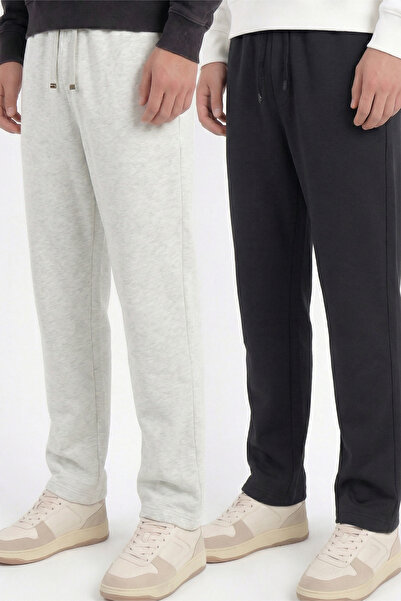 Veleno Men's 2-Piece Advantageous Pack Baggy Wide Leg Elastic Waist Pique Tro...