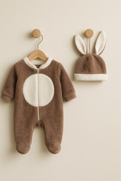 Bebelul Salopetă Welsoft Bymurat cu urechi de iepure, 3-6 luni