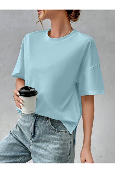 MONFİ تي شيرت نسائي برقبة دائرية