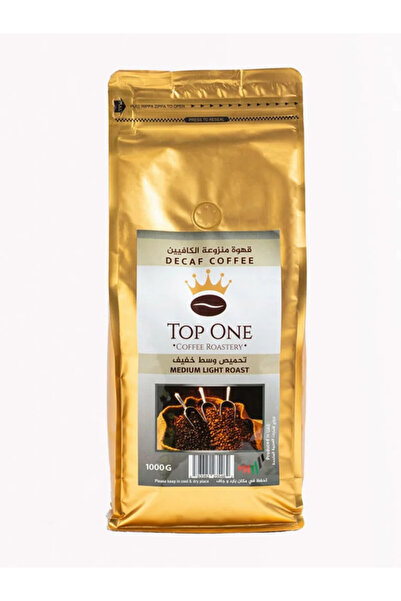 Top One حبوب قهوة منزوعة الكافيين، ١٠٠٪ أرابيكا، عبوة من ١٠ قطع وزن ١٠٠٠ غرام