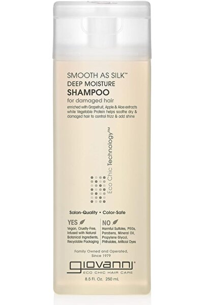 Giovanni Eco She K Silky Smooth Shampoo - Deeply Moisturizing Anti-Frizz Form...