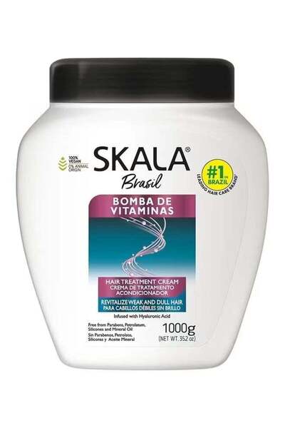 skala brasil كريم سكالا للعناية بالشعر بومبا دي فيت – 1000 غرام | عناية مغذية...