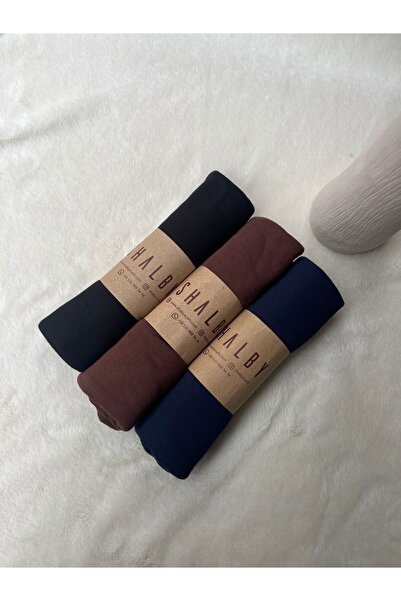 shalby Tesettür bumbac moale șal (SET DE 3) Material din jerseu