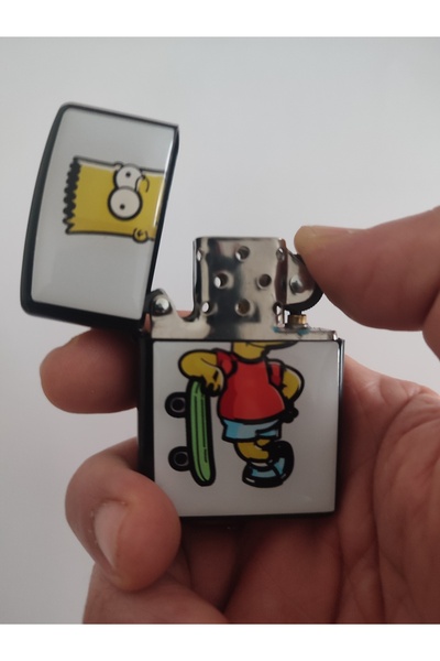 ASYA GIFTS Bart Simpson Benzinli Metal Çakmak
