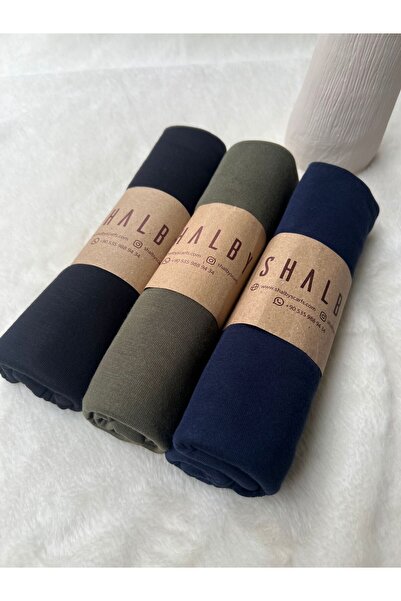 shalby Hijab Combed Cotton Shawl (Set of 3) Jersey Fabric