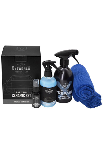 Deturner Ceramic Set - Complete Kit Ceramic Coating with Microfiber, ideal as...