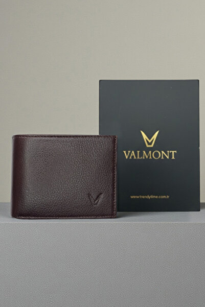 Valmont Hakiki Deri, Hediyelik Özel Kutulu, Kartlıklı, Bozuk Para Gözlü Kahve...
